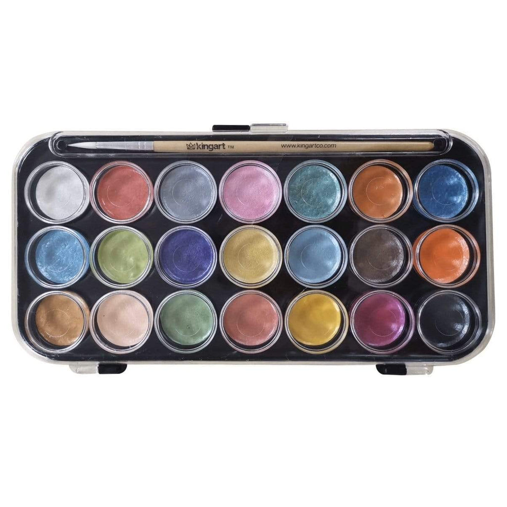 Watercolor Paint 21 Pearlescent Colors