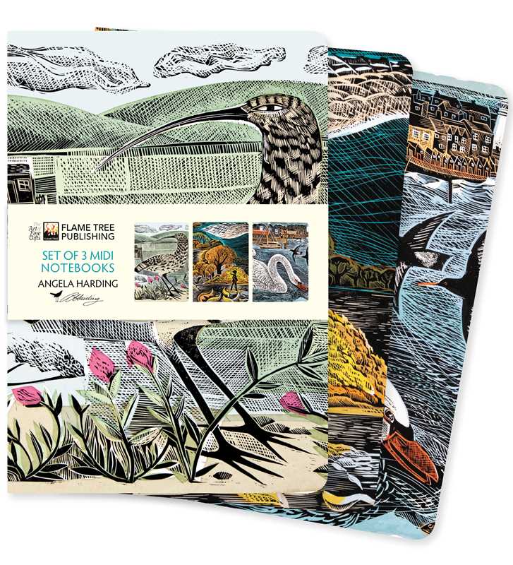 Angela Harding: Wildlife Set of 3 Midi Notebooks by