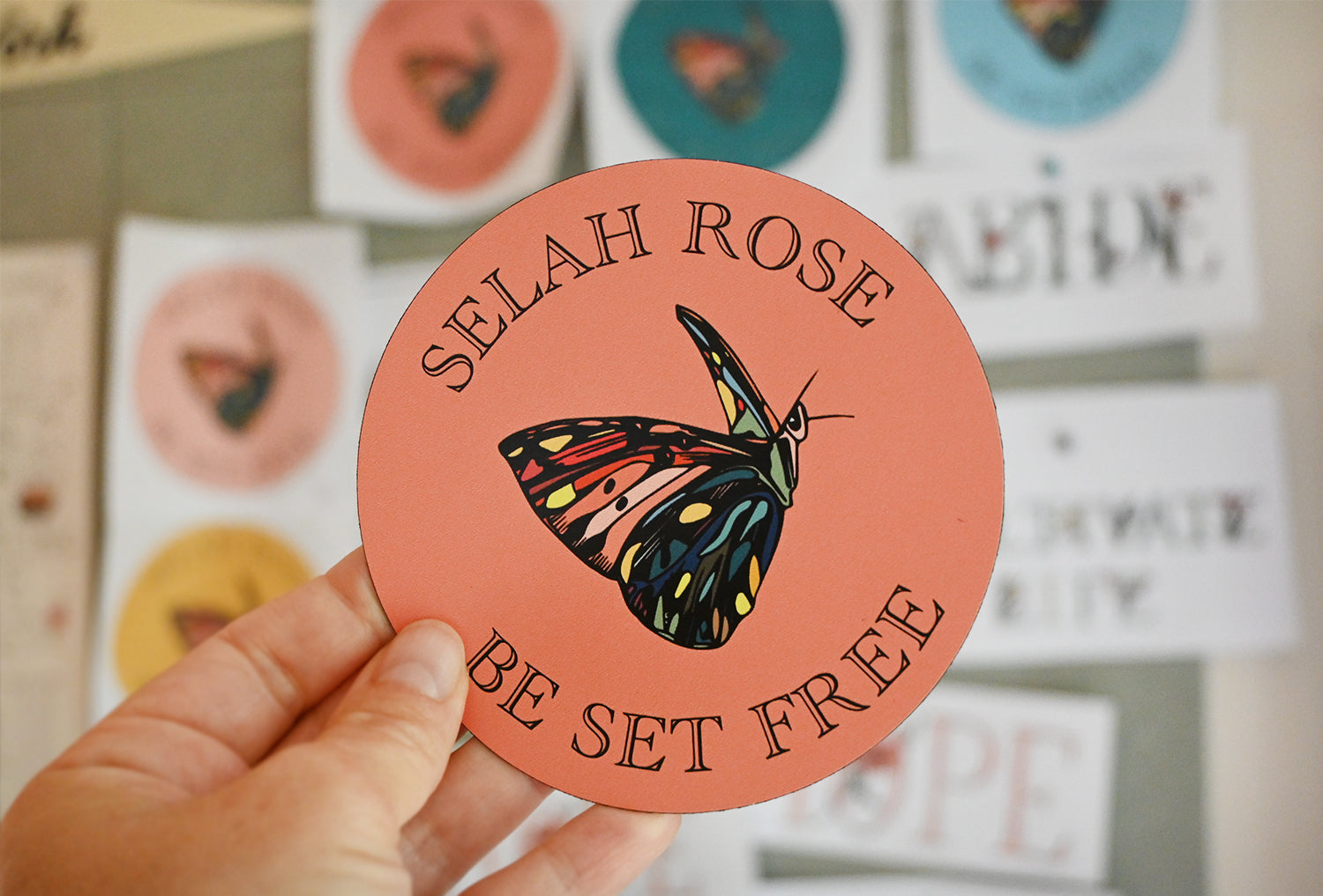 SELAH ROSE 4" Magnet